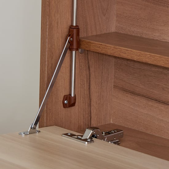 Samuel Queen Bed with Hydraulic Storage - Brown