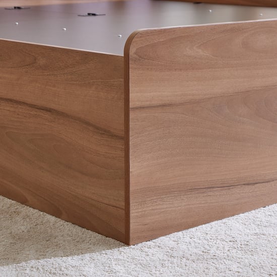 Samuel Queen Bed with Hydraulic Storage - Brown