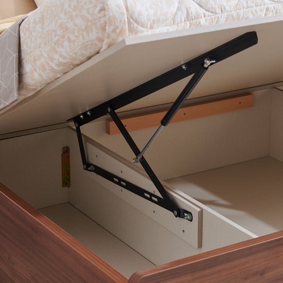 Elysium King Bed with Hydraulic Storage - Brown