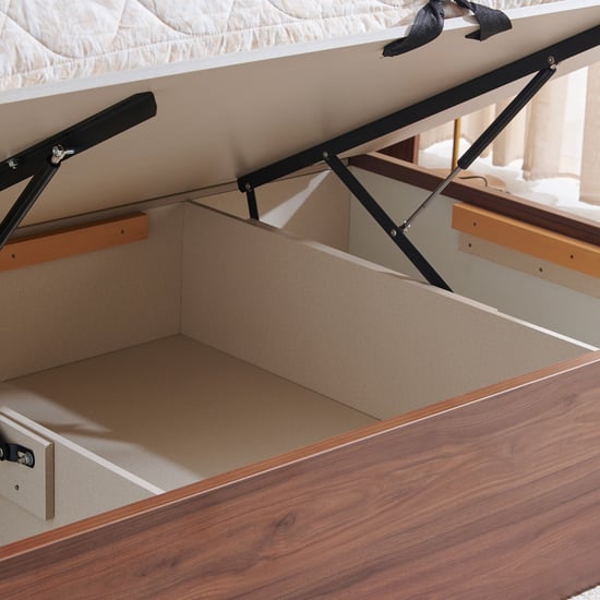 Elysium Queen Bed with Hydraulic Storage - Brown