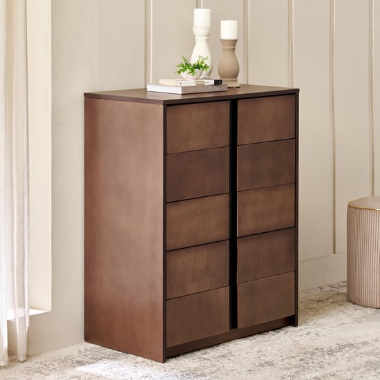 My Bed Denise Chest of 5 Drawers - Walnut