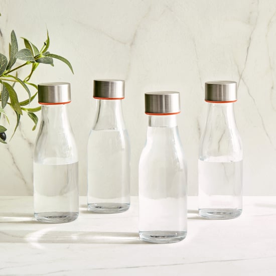 Corsica Orla Set of 4 Glass Bottles - 250ml