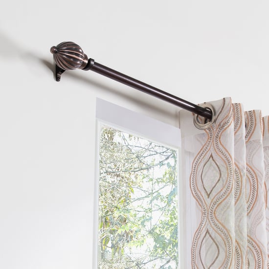 DECO WINDOW Premium Set of 2 Embroidered Sheer Window Curtains