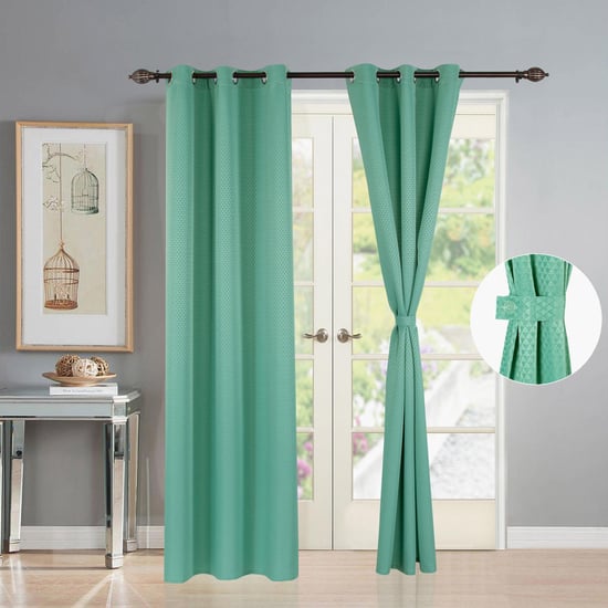 DECO WINDOW Premium Set of 2 Room Darkening Door Curtains