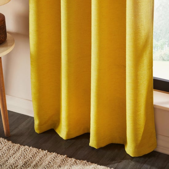 DECO WINDOW Bucolic Yellow Set of 2 Blackout Door Curtains