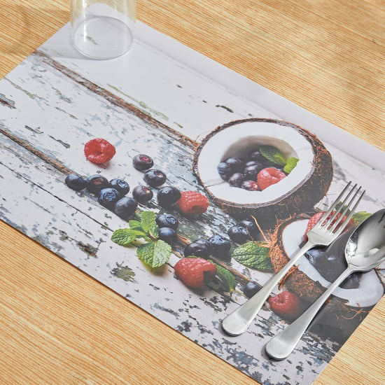 Corsica Mandarin Ambrosia Set of 6 Polypropylene Printed Placemats