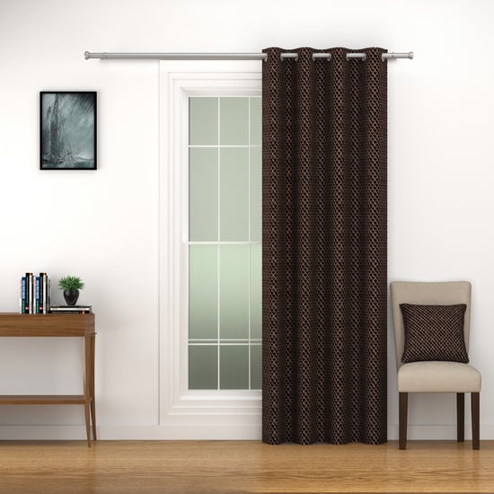 SWAYAM Marble 1Pc Blackout Door Curtain