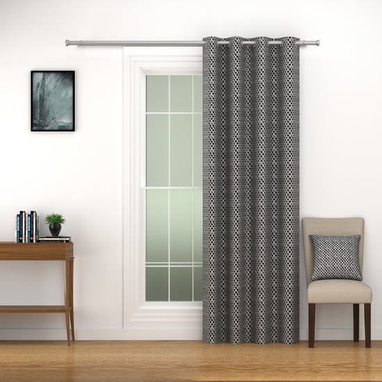 SWAYAM Marble 1Pc Blackout Door Curtain