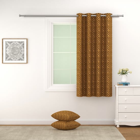SWAYAM Marble 1Pc Blackout Window Curtain