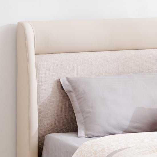 Senorite Shyla Queen Bed with Hydraulic Storage - Cream