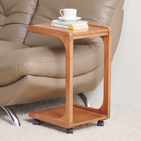 Amanda Solid Wood End Table - Wanlut