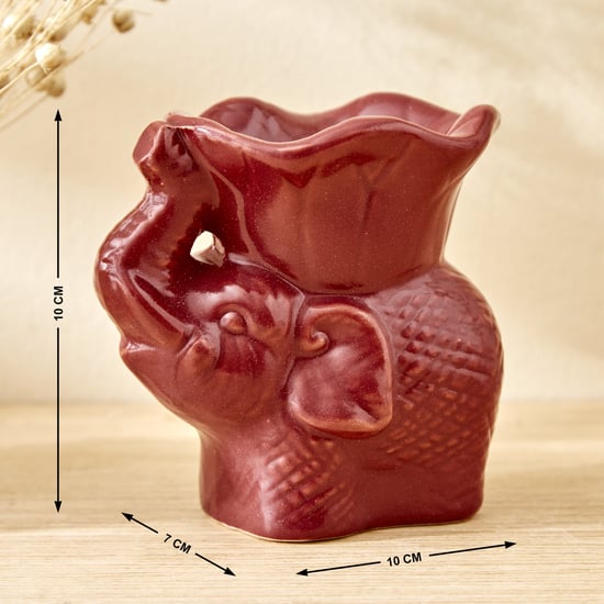 Garnet Serene Ceramic Elephant Oil Burner