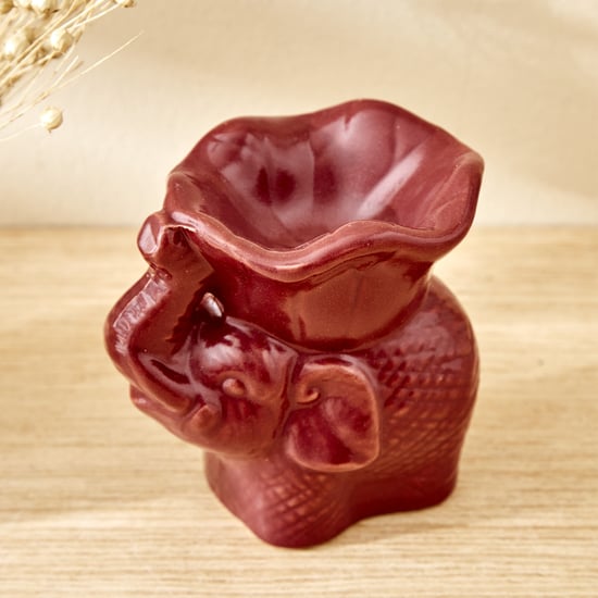 Garnet Serene Ceramic Elephant Oil Burner