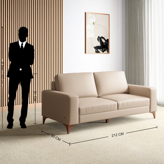 Quebec NXT Faux Leather 3-Seater Sofa - Customized Furniture