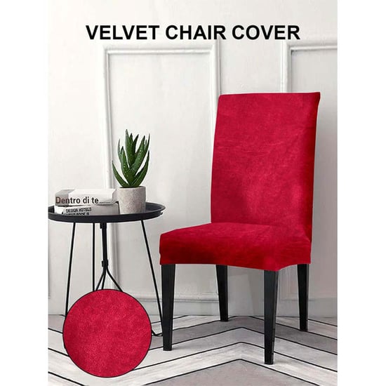 CORTINA Set of 6 Velvet Chair Covers