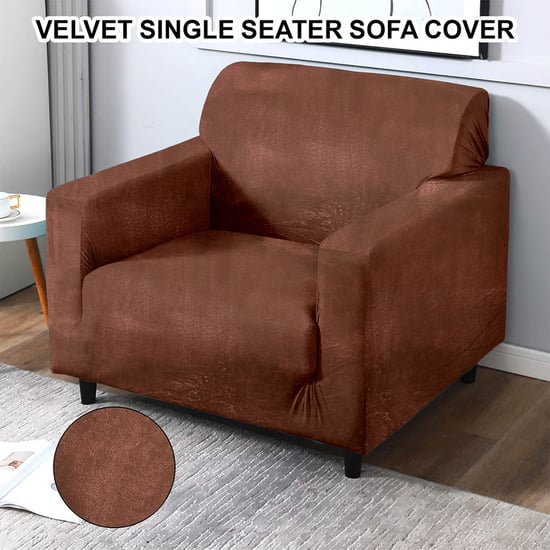 CORTINA Velvet 1-Seater Sofa Cover