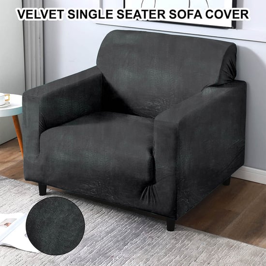 CORTINA Velvet 1-Seater Sofa Cover