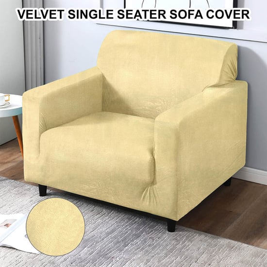 CORTINA Velvet 1-Seater Sofa Cover