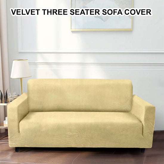 CORTINA Velvet 3-Seater Sofa Cover