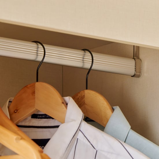 Modern Radiance 2-Door Sliding Wardrobe with Mirrors - Cream