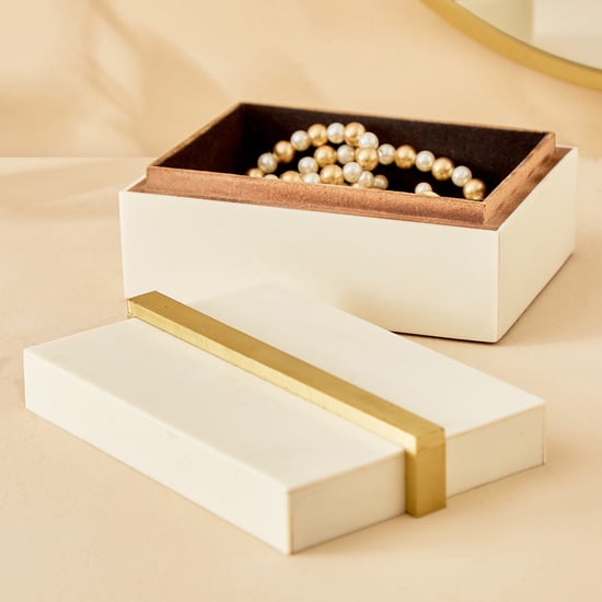 Eternity Vogue Orla Wooden Jewellery Box White MDF