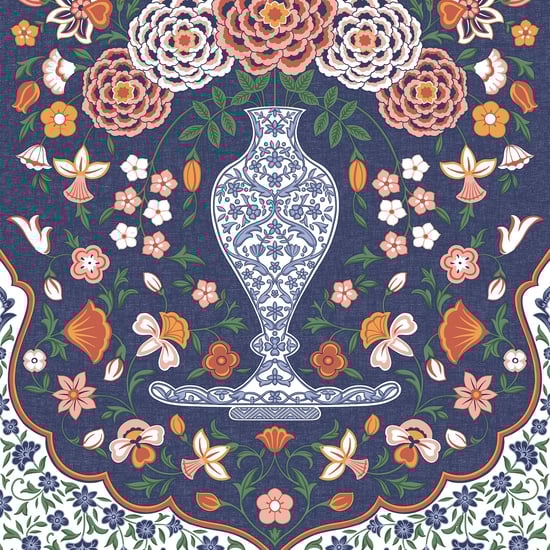 Amaya Meroli Cotton 144TC Printed 3Pcs King Fitted Bedsheet Set