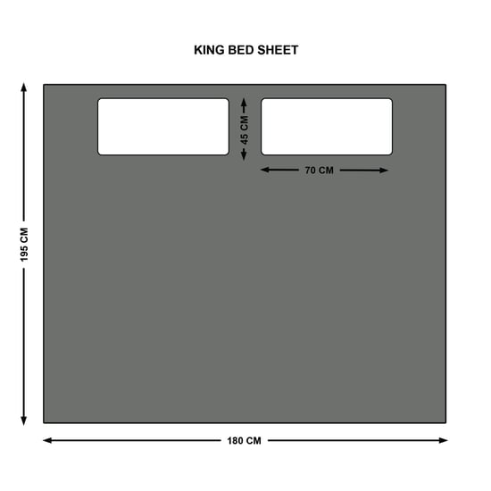 Amaya Meroli Cotton 144TC Printed 3Pcs King Fitted Bedsheet Set