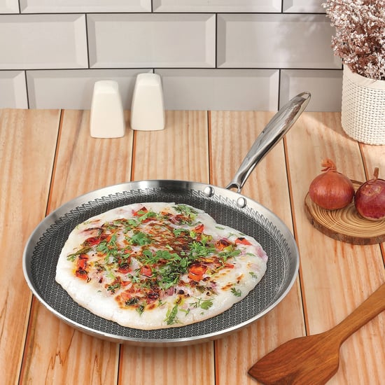 VINOD Platinum Triply Stainless Steel Dosa Tawa- 27.5cm