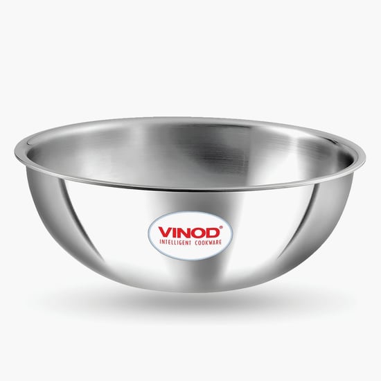 VINOD Platinum Triply Stainless Steel Tasla - 1.1L