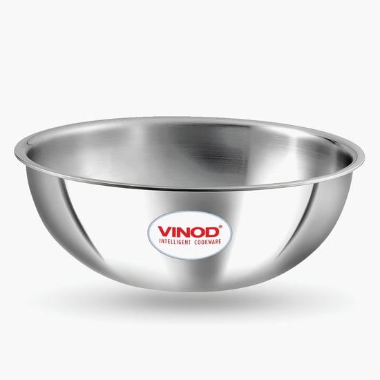 VINOD Platinum Triply Stainless Steel Tasla - 1.5L
