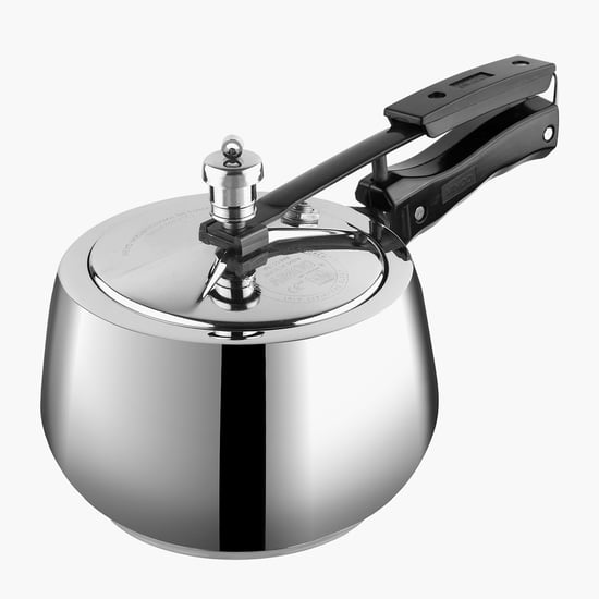 VINOD Europa 18/8 Stainless Steel Inner Lid Pressure Cooker - 3L