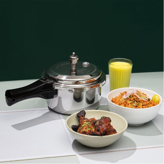 VINOD Platinum Triply Stainless Steel Pressure Cooker - 2L