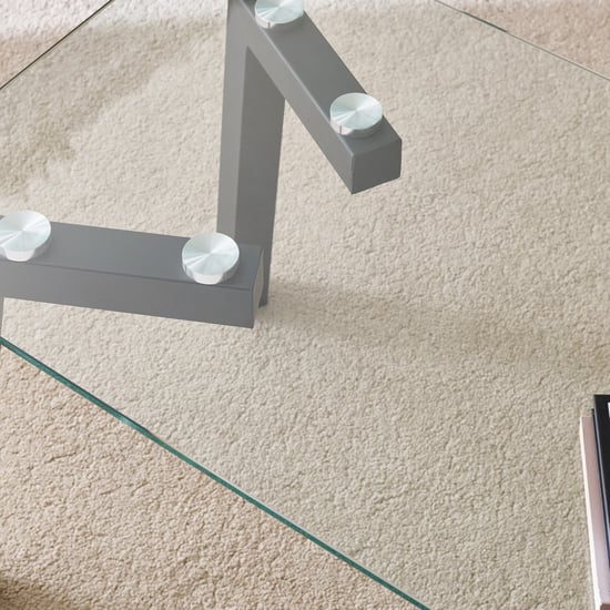 Helios Paul Tempered Glass Top Coffee Table - Black
