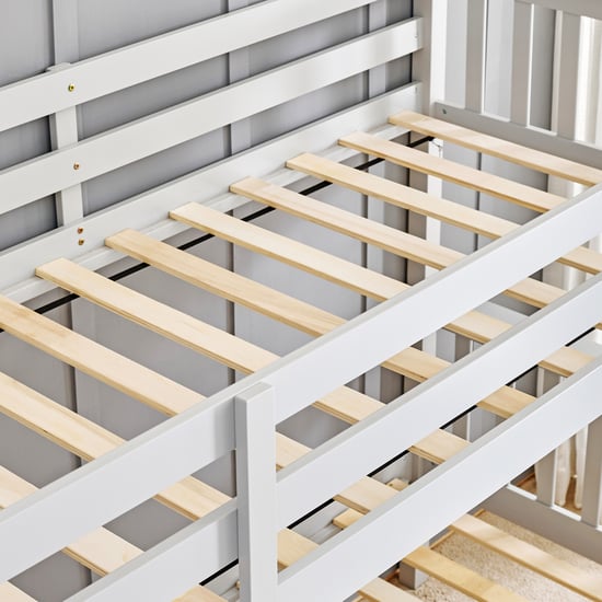 Helios Taylor Coupe Twin Solid Wood Bunk Bed - Grey