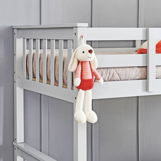 Helios Taylor Coupe Twin Solid Wood Bunk Bed - Grey