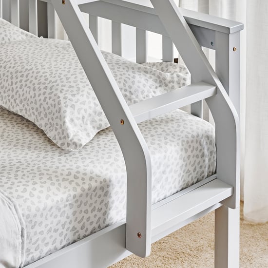 Helios Taylor Coupe Twin Solid Wood Bunk Bed - Grey