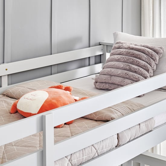 Helios Taylor Coupe Twin Solid Wood Bunk Bed - Grey