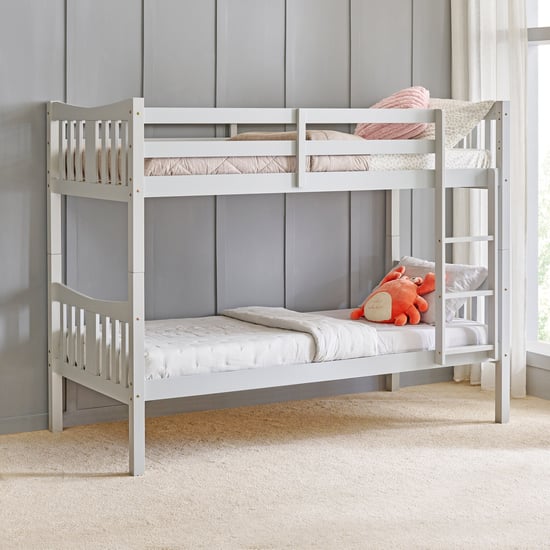 Helios Taylor Caribou Solid Wood Bunk Bed - Grey