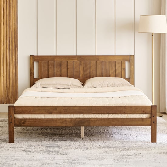Helios Taylor Lyra Solid Wood Queen Bed
