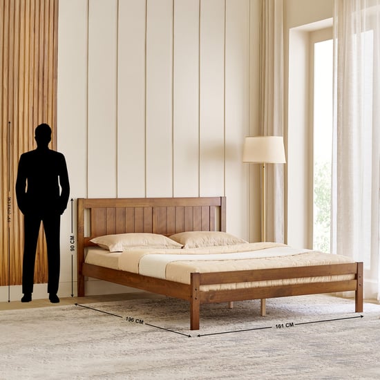 Helios Taylor Lyra Solid Wood Queen Bed