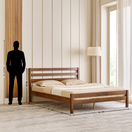 Helios Taylor Sarsar Solid Wood Queen Bed