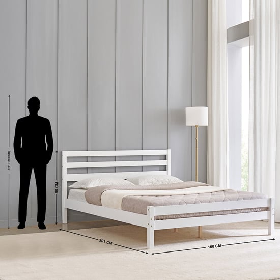 Helios Taylor Sarsar Solid Wood Queen Bed