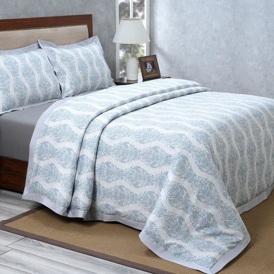 MASPAR Vintage Renaissance Cotton Printed 3Pcs Duvet Set