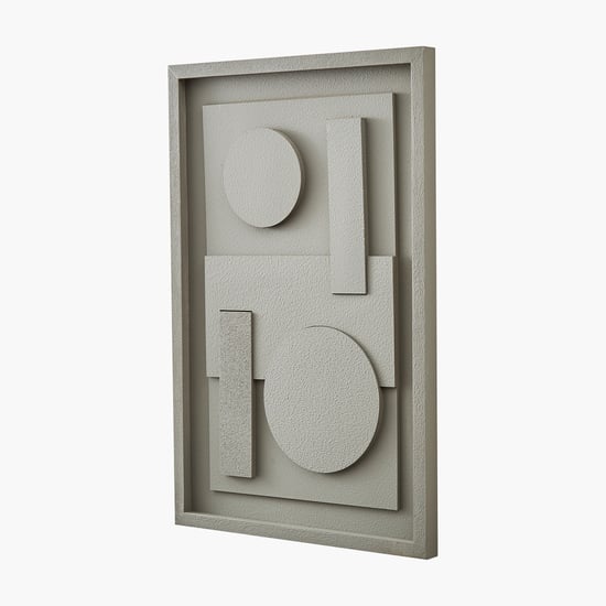 Debonair Grooved Wooden Geometric Picture Frame - 40x60cm