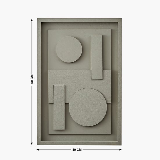 Debonair Grooved Wooden Geometric Picture Frame - 40x60cm