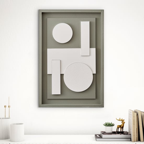 Debonair Grooved Wooden Geometric Picture Frame - 40x60cm
