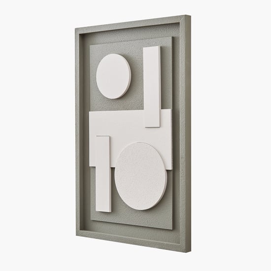 Debonair Grooved Wooden Geometric Picture Frame - 40x60cm