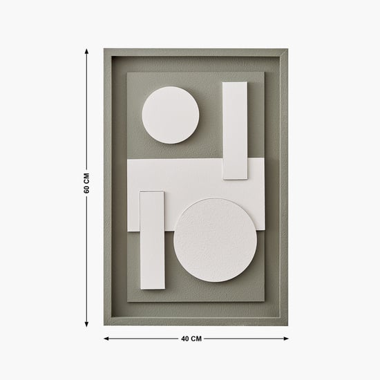 Debonair Grooved Wooden Geometric Picture Frame - 40x60cm