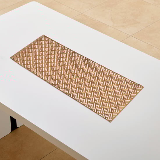 Cinder PVC Geometric Table Runner