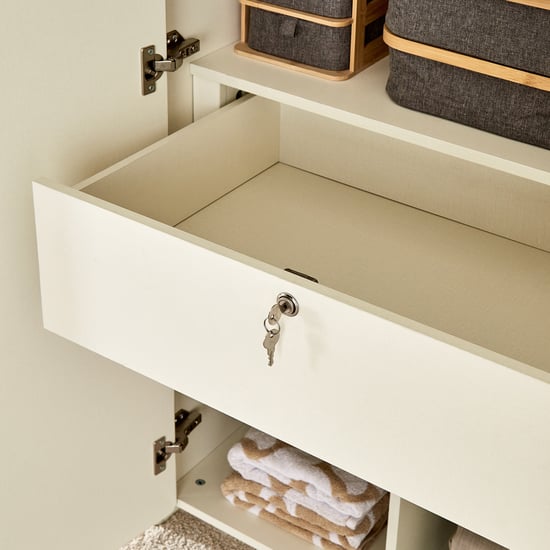 Homeshores 4-Door Wardrobe - Greige